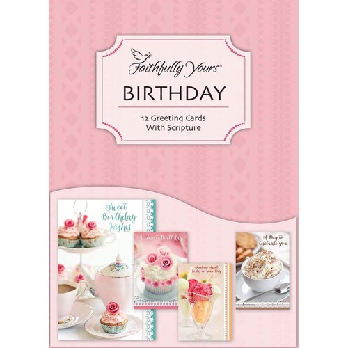 "Special Blessings" Birthday Greeting Cards - KJV and NIV Scripture - (Box of 12)
