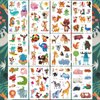 Ooopsiun Zoo Animals Temporary Tattoos for Kids- 100 Tattoos, Animals Birthday Party Decorations Supplies Favors for Kids Boys Girls