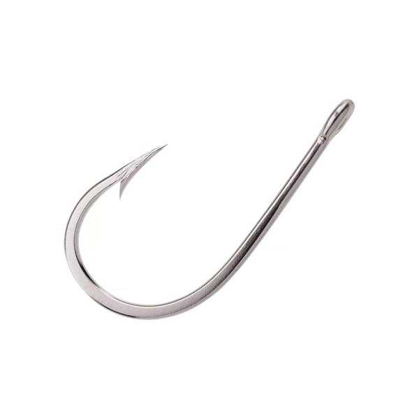 Mustad 7691S Big Game Southern and Tuna Stainless Steel Forged Fishing Hook | Fish Hook Tackle Equipment | Tapered Ring Knife Point, [Size 7/0, Pack of 2]