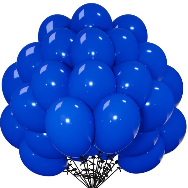 CYTTOKL Blue Latex Balloons 12 inch 200 Pack Matte Helium Balloon for Birthday Wedding Baby Shower Party Decorations