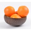 ChezMax Natural Coconut Bowl Mother of Pearl Inlaid Shell Bowls Key Bowl for Entryway Table Candy Container Nuts Holder Fruits & Dry Snack Storage Bowl Round Handcrafted Bowl for Decoration(Blue-Gold)