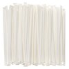 Crystalware Bulk Pack of 380 Flexible Plastic Drinking Straws - White, Individually Wrapped, Food-Safe BPA Free, 7.75 Inches Long (1 Box)