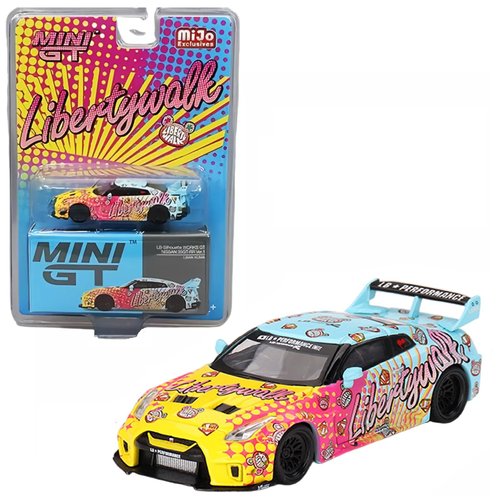 1:64 Scale Diecast Model Car Compatible with LB-Silhouette Works GT Nissan 35GT-RR Ver.1 LBWK Kuma Limited Edition by Mini GT MGT00742