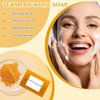 Nicgou Lemon Turmeric Kojic Soap, Turmeric Soap Bar for Face ＆ Body，Natural Turmeric Handmade Soap for All Skin Types（2pcs