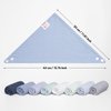 Bearmoss Muslin Baby Bibs 8 Pack 100% Cotton Baby Bandana Drool Bibs for Unisex Baby Girls Boys Drooling and Teething (Mint Iceberg)