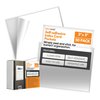 Performore 50-Pack Self-Adhesive 3x5 Index Card Pockets | Top-Loading Clear Plastic Sleeves | Durable Reusable Label Holders for Bulletin Boards, Walls, Storage Bins, and Classrooms
