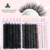 Fluffy Eyelash Clusters with Bottom Lashes 14-25mm Volume Lash Clusters Eyelash Extensions 100D+160D Individual Lashes Clusters 276pcs DIY D Curl Wispy Plant Fibers Lashes Clusters, by Yaiseiko