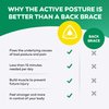 Active Posture Corrector for Women and Men - Back, Neck Strengthener with Neck Brace Support Hammock, Pain Relief, Rehab Workout Equipment by Core Prodigy