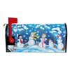 Winter Snowman Magnetic Mailbox Cover Christmas Holiday with Snowflakes Standard Size-18"x 20.8"