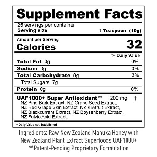 TURNER Certified Raw New Zealand Manuka Honey with UAF1000+ (8.8oz/250g) 1000x More Power, Greatest Gift to Support Everyday Wellness, Natural Probiotic, Prebiotic, Antioxidant Superfood, 3 Jars
