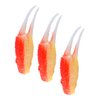 BESTonZON 3pcs Shrimp Model Decor Realistic Crab Claw Toy Adorable Fake Crab Leg DIY Supplies Simulation Crab Claw Artificial Faux Crab Claw Simulated Toy Dining Table PVC Accessories