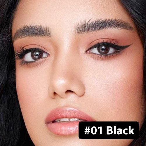 Kaely 2Pcs Black Gel Eyeliner,Eye Liner Waterproof Smudge Proof,Multi-Use Pencil Eyeliner,Built in Sharpener,Longwearing Eye Makeup,delineador de ojos contra el agua,01+01