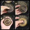 Fidget Toys Fidget Spinners for Adults, Metal Spinning Spinner Top Toy, Anxiety Toys Stress Relief Reducer, Party Favors for Adults Stuffers Tarot Constellation Spinning Tops Toys (Gold Constellation)