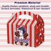 chiazllta Baseball Party Favor Treat Boxes Gift Boxes Baseball Candy Cookies Snack Goody Cardboard Box with Handles for Kids Sports Party Supplies Decorations, 12 Pcs