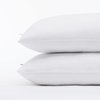 Serta Power Chill Cooling Pillow Protectors, Stain Resistant and Zippered Pillow Protector, Protects Pillow from Dust and Dirt (2 Pack), King, White