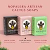 Nopalera Bar Soap, Jasmine Essential Oils - Natural Body and Face Cleanser, Moisturizing and Exfoliating, Soft Skin Care Made With Clean, Vegan Ingredients, 4 oz