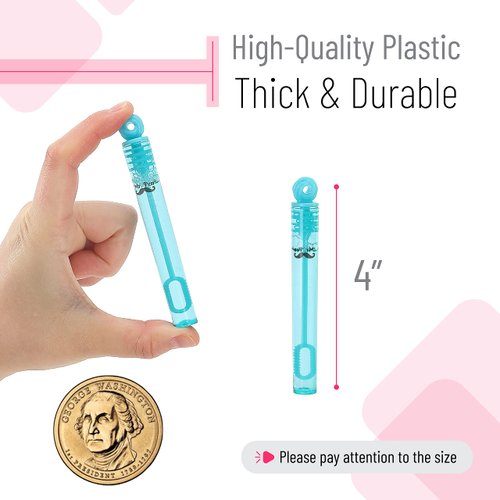 Mr. Pen- Mini Bubble Wands, 4 Inch, 16 Pack, Colorful Mini Bubbles Party Favors for Kids, Party Favors Bubbles, Small Bubble Wands, Bubble Wands for Kids, Kids Bubbles, Bubble Sticks for Kids