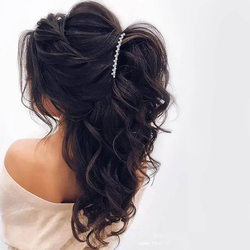 Iaceble French Pearl Hair Comb Pin Bridal Pearl Hair Combs Vintage Pearl Side Comb Hair Piece Weddings Pearl Hair Comb Decorative Hair Accessories for Women and Girls Headdress (E)