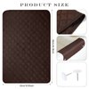 Moukeren 3 Pieces Recliner Headrest Protector Headrest Cover for Recliner Chair Sofa Headrest Covers Couch Headrest Protector Recliner Chair Head Protector Cover for Sofa Furniture Protectors (Brown)