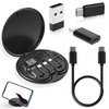 Tek Styz Multi-USB 60W Charging Adapter Cable Kit Compatible with Asus ROG Phone 6 Diablo Immortal Edition Conversion Plus Stand, 5Gbps Data Transfer USB-C MicroUSB Card Pin Holder Storage