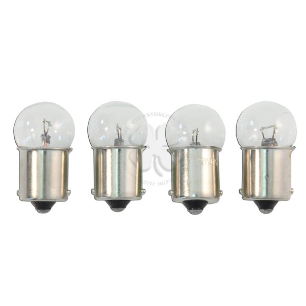 Clear 4x Light Bulb 1156 BA15S 23W Turn Signal Blinker Single Filament Lamp