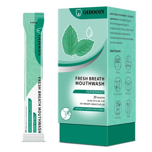 Travel Size Mouthwash Individual Mini Mouthwash for Fresh Breath,for After Meals, Hotels Portable Travel Mouthwash Bulk (Pack of 20)