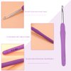 Crochet Hook, 5.0 mm Ergonomic Crochet Hook, Crochet Needles, Ergonomic Handle Crochet Hook, Knitting Needles with Soft Handle Beginners and Experienced Crochet Hobbyists (5.0 mm)