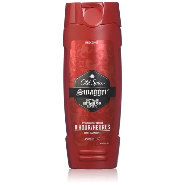 Old Spice Body Wash Red Zone, Swagger, 16-Ounce Bottle, 6 Count (Pack of 6)