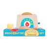 Melissa & Doug Bread and Butter Toaster Set (9 pcs) - Wooden Play Food and Kitchen Accessories