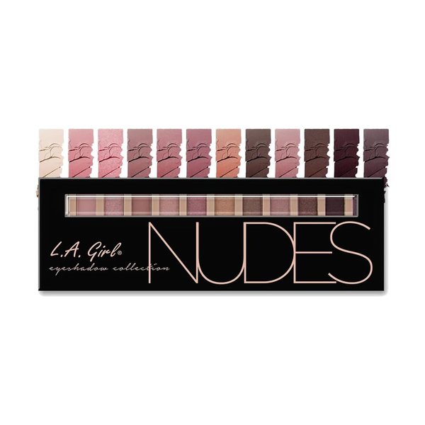 L.A. Girl Beauty Brick Eyeshadow, Nudes, 0.42 Ounce, Powder