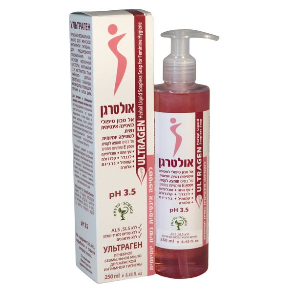 DR. SCHAVIT ULTRAGEN Herbal Treatment Liquid Soapless Soap for Daily Intimate Douche for Feminine Hygiene Feminine Wash for Sensitive Skin – Gentle PH Balance Intimate Wash