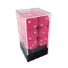 Chessex DND Dice Set D&D Dice-16mm Opaque Pink and White Plastic Polyhedral Dice Set-Dungeons and Dragons Dice Includes 12 Dice – D6, Various (CHX25644)
