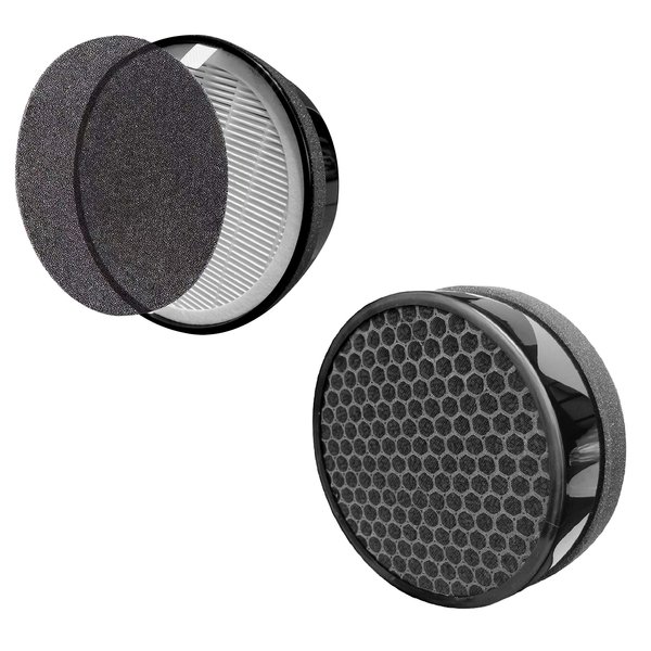 Flintar MD1-0039 H13 Grade True HEPA Replacement Filter Cartridge, Compatible with Vornado Air Purifier CYLO50, CYLO51, and QUBE50, Part # MD1-0039, 2-Pack