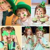 12 Sheets St. Patrick's Day Temporary Tattoos for Kids, St Patricks Day Party Supplies Green Shamrock Fake Tattoos Stickers Irish St Patricks Day Decorations Party Favors for Kids Boys Girls