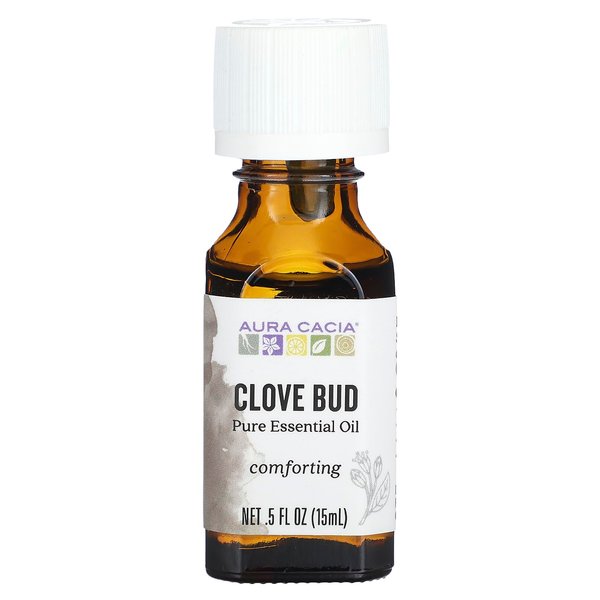 Aura Cacia Pure Essential Oil, Clove Bud.5 fl oz (15 ml)