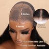 UNICE Bye Bye Knots Wig Body Wave 7x5 HD Lace Front Wigs Human Hair Bleached Invisible Knots Put on and Go Glueless Frontal Wig Human Hair pre plucked pre cut Lace Wig 180% Density 20 inch