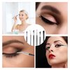 Professional Angled Eyeliner Brush Set, 6 Pcs Eye Makeup Brush Eyebrow Brush Tools Precision Eye Liner Brush Ultra Thin Eye Liner Slanted Flat Angle Eyeliner Brushes Synthetic Bristles