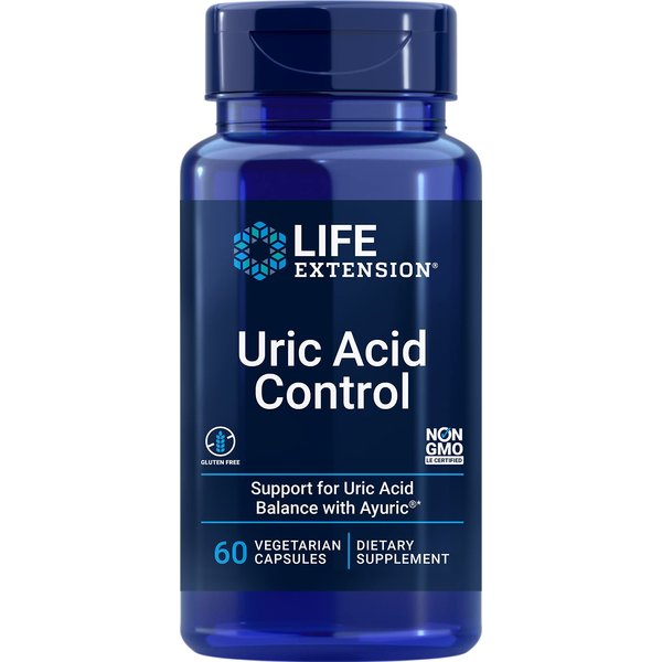 Life Extension Uric Acid Control, 60 Vegetarian Capsules