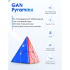 CuberShop GAN Pyraminx M Magnetic Speed Cube (Enhanced Core Positioning Frosted Ver.), GAN 2020 Liteweight Stickerless Pyramid Cube, with Innovative Core Positioning System