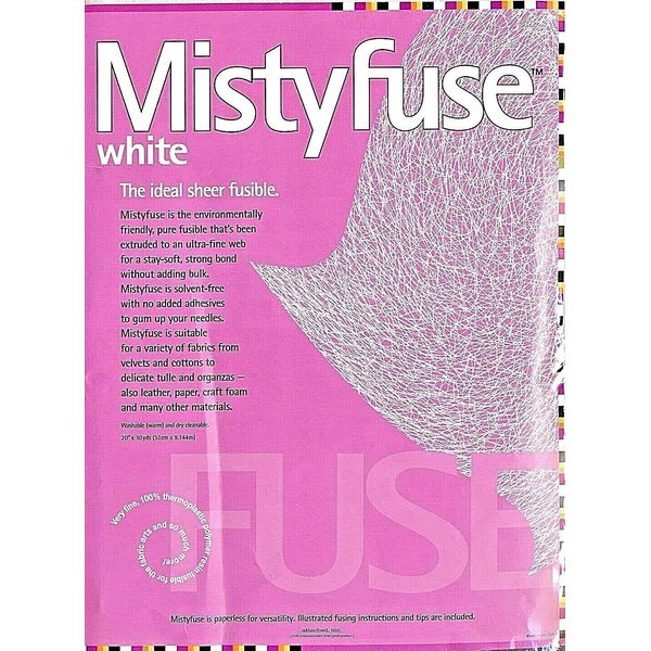 Mistyfuse Misty Fuse 10 Yards White Sheer Fusible Webbing (1)