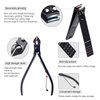 FIXBODY Manicure Pedicure Set - Nail Clippers Toenail Clippers Kit Includes Cuticle Remover with Black Leather Travel Case, Gift for Men and Women, Birthday Gifts for him