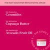 good.clean.goop beauty The Body Smoother Replenishing Cream | Hydrating Moisturizer for Dry Skin | Ceramides, Cupuacu Butter, & Avocado Oil | Fine Lines and Wrinkles Treatment | Cruelty-Free | 4 oz