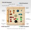 Play Forward Montessori Light Switch Toy for Toddlers — Interactive Busy Board with LED Light—Your Kids On-the-Go Sensory Toy for an Easy, Screen-Free Play Experience, Wooden Busy Board for 18+ Months