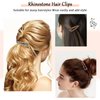 12 Pieces Rhinestone Clip for Hair Rhinestone Snap Hair Clip Crystal Snap Hair Barrettes AB Crystal Metal Hair Clips Crystal Hairpins Wedding Decorative Hair Clips Hair Accessories for Women Girls