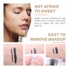 LOKFAR 2 Pcs Gel Eyeliner Set, Cream Eyeliner Tool Smudge Proof and Waterproof Eyeliner Pencil Matte Brown Eye-liner Pencil Tattoo Eyeliner Pen Eyeliner Gel Stick Makeup Eye-liners for Women (Brown)