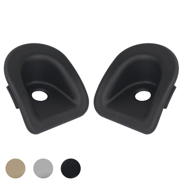 TQPONLY Door Panel Trim Lock Grommet,Compatible with 2005-2014 Ford Mustang Left Driver and Right Passenger Side (Black) Lock Knob Bezel