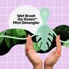 Wet Brush Go Green Mini Detangler, Green - Detangling Travel Hair Brush - Ultra-Soft IntelliFlex Bristles Glide Through Tangles & Gently Loosens Knots While Minimizing Pain, Split Ends & Breakage