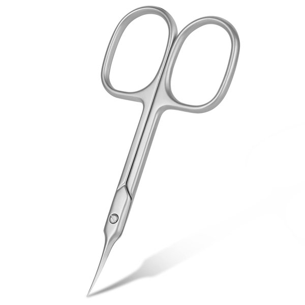 AOMIG Cuticle Scissors, Stainless Curved Blade Nail Scissors, Eyebrow Scissors for Women, Multi-purpose Small Manicure Scissors for Nail, Eyebrow, Eyelash, Nose Hair, Dry Skin
