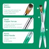 Shine Chance 4Pcs Acrylic Nail Brushes Set, Kolinsky Acrylic Nail Art Brush, Art Design & Polish Mistake Cleaning Manicure Tools for Women Acrylic Application (Size 4 8 12 16)