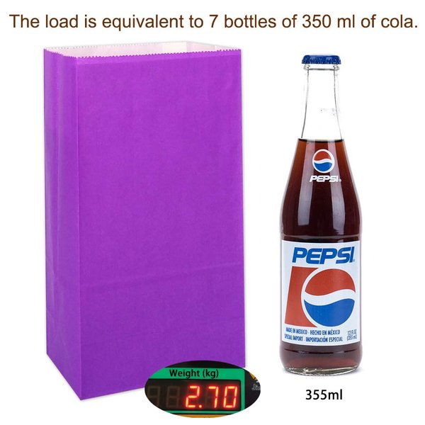 KEYYOOMY Small Paper Bags 24 CT Purple Printed Party Favor Bags for Wedding Shower Kid's Birthday Party(9.4x 5.1x 3.1 in)